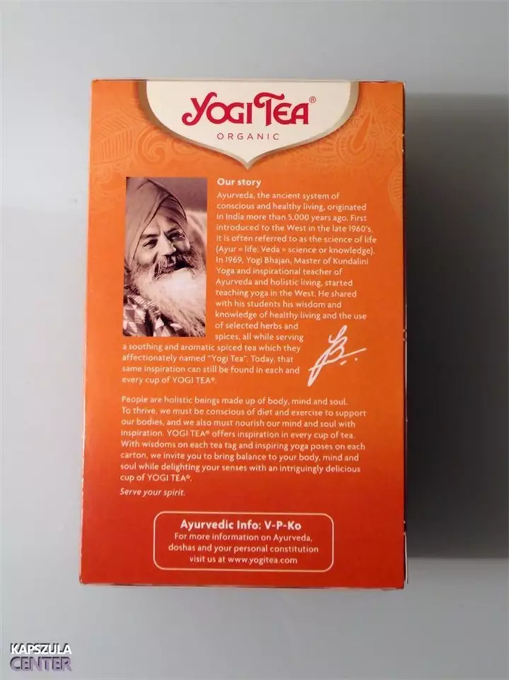 Yogi Ginsengvirág tea doboz