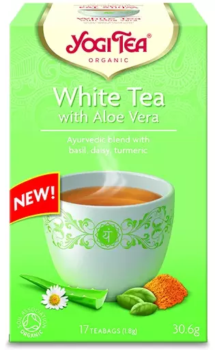 Bio yogi white tea with aloe vera